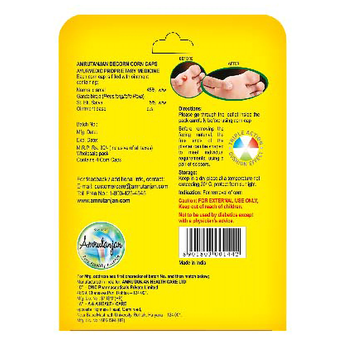 Amrutanjan Decorn, 4 Capsules, Pack of 1 Amrutanjan Decorn, 4 Capsules, Pack of 1