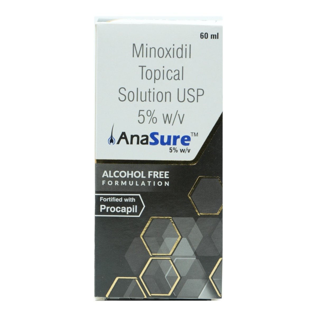 Anasure 5% Topical Solution 60 ml, Pack of 1 SOLUTION Anasure 5% Topical Solution 60 ml, Pack of 1 SOLUTION