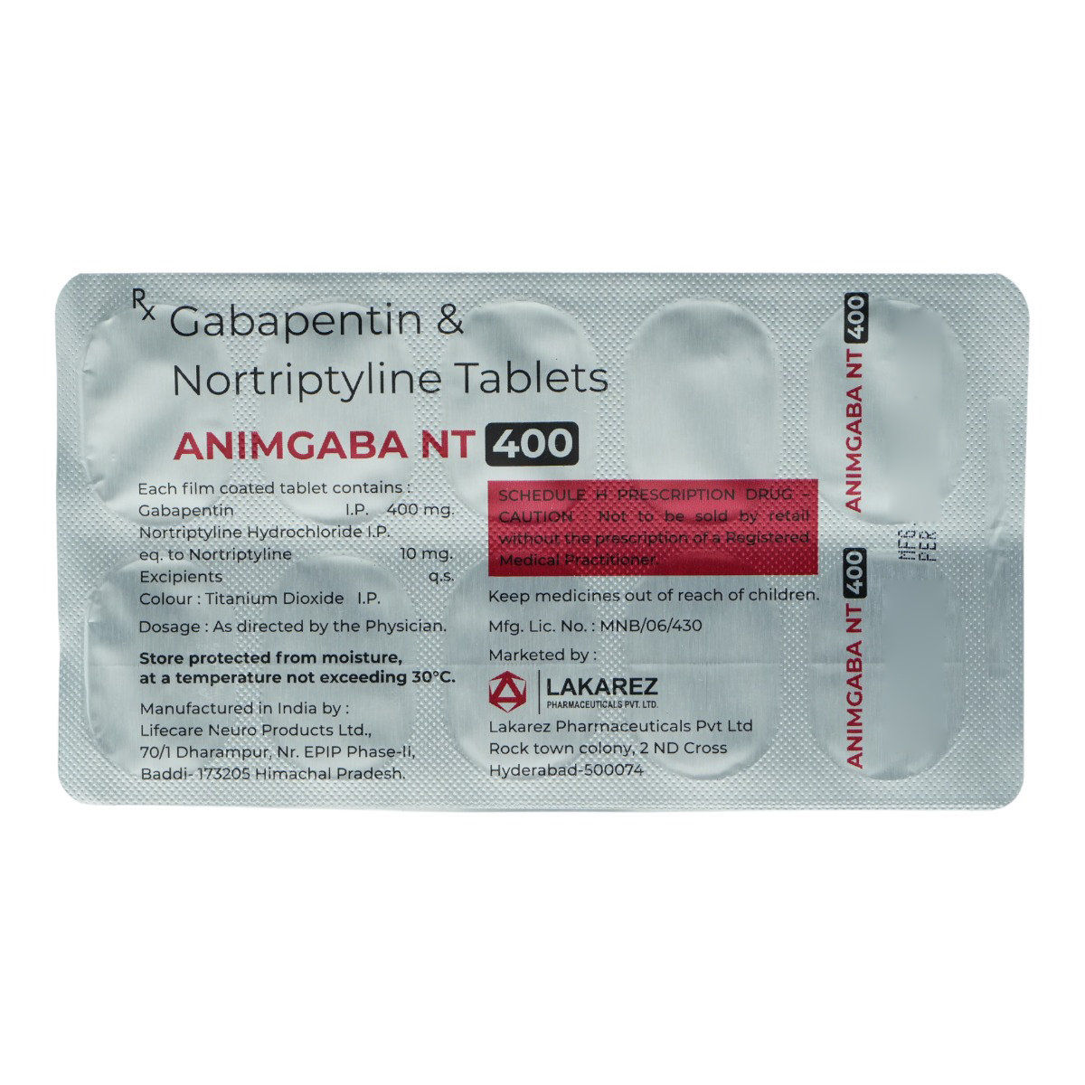 Animgaba NT 400 Tablet 10's, Pack of 10 TABLETS Animgaba NT 400 Tablet 10's, Pack of 10 TABLETS