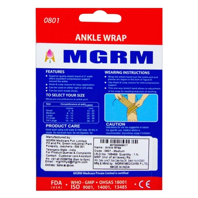 Mgrm Ankle Wrap M, 1 Count, Pack of 1