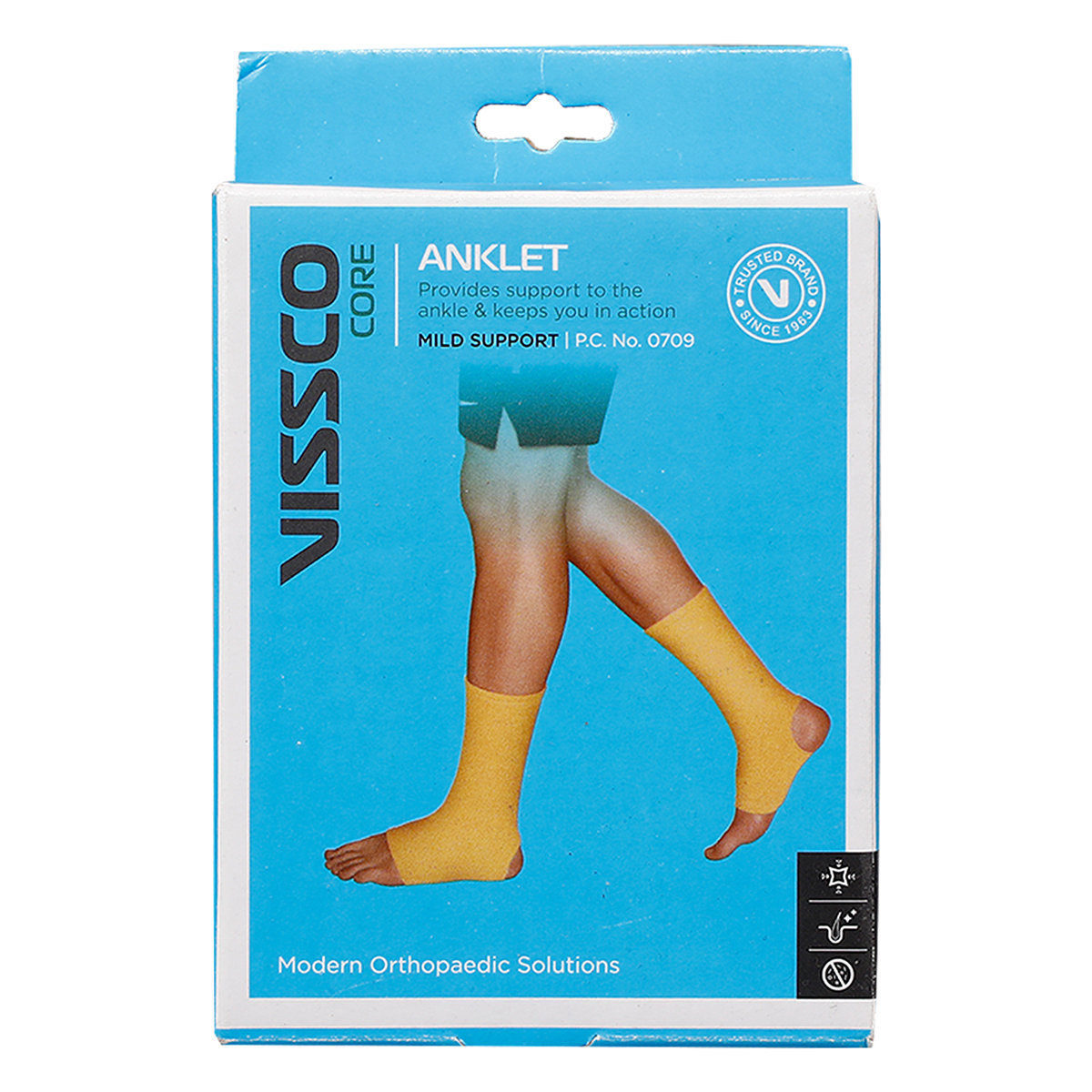 Visco Anklet Elastic Large, 1 Pair, Pack of 1 Visco Anklet Elastic Large, 1 Pair, Pack of 1