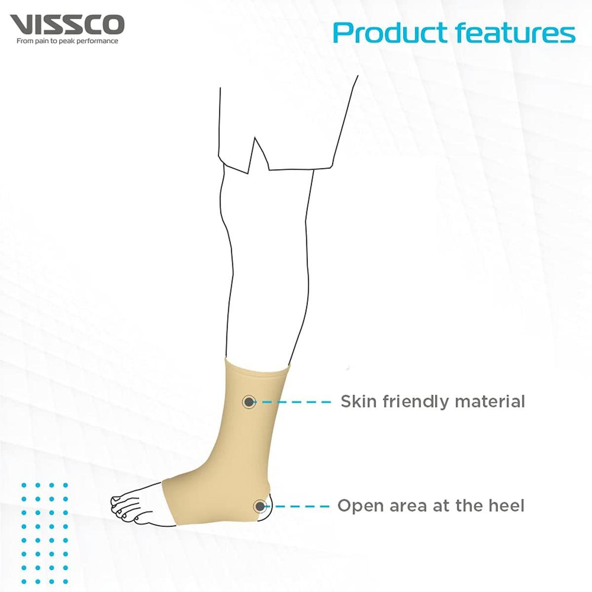 Vissco Anklet XL, 1 Pair, Pack of 1 Vissco Anklet XL, 1 Pair, Pack of 1