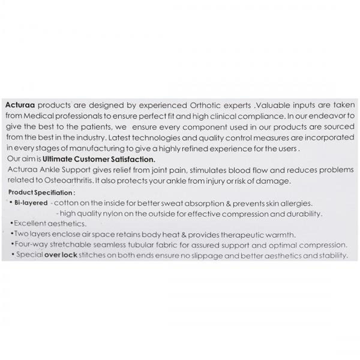 Acura Ankle Support Prima Medium, 1 Pair, Pack of 1 Acura Ankle Support Prima Medium, 1 Pair, Pack of 1