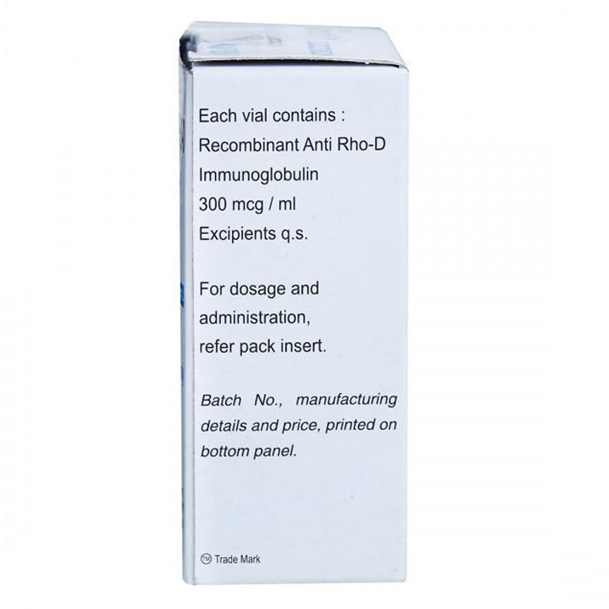 AntiD 300mcg/ml Injection 1's, Pack of 1 Injection AntiD 300mcg/ml Injection 1's, Pack of 1 Injection