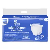 Apollo Pharmacy Adult Diaper Pant Style XL, 20 Count, Pack of 1
