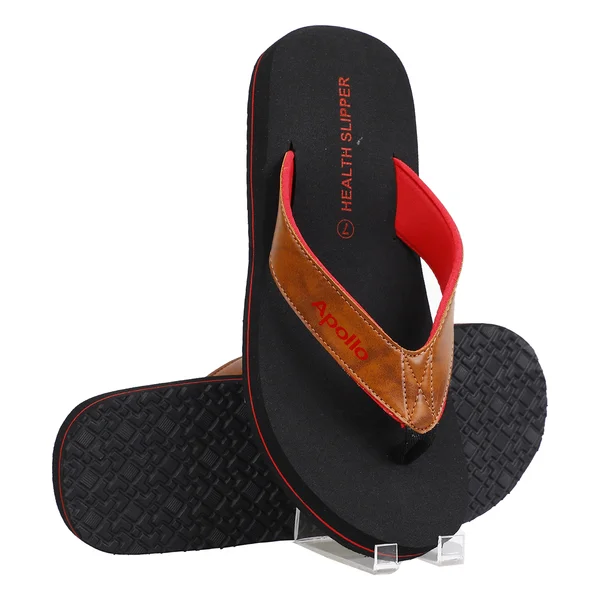 Apollo Pharmacy Health Slipper for Diabetes &amp; Heel Pain Men Size-7, 1 Pair, Pack of 1