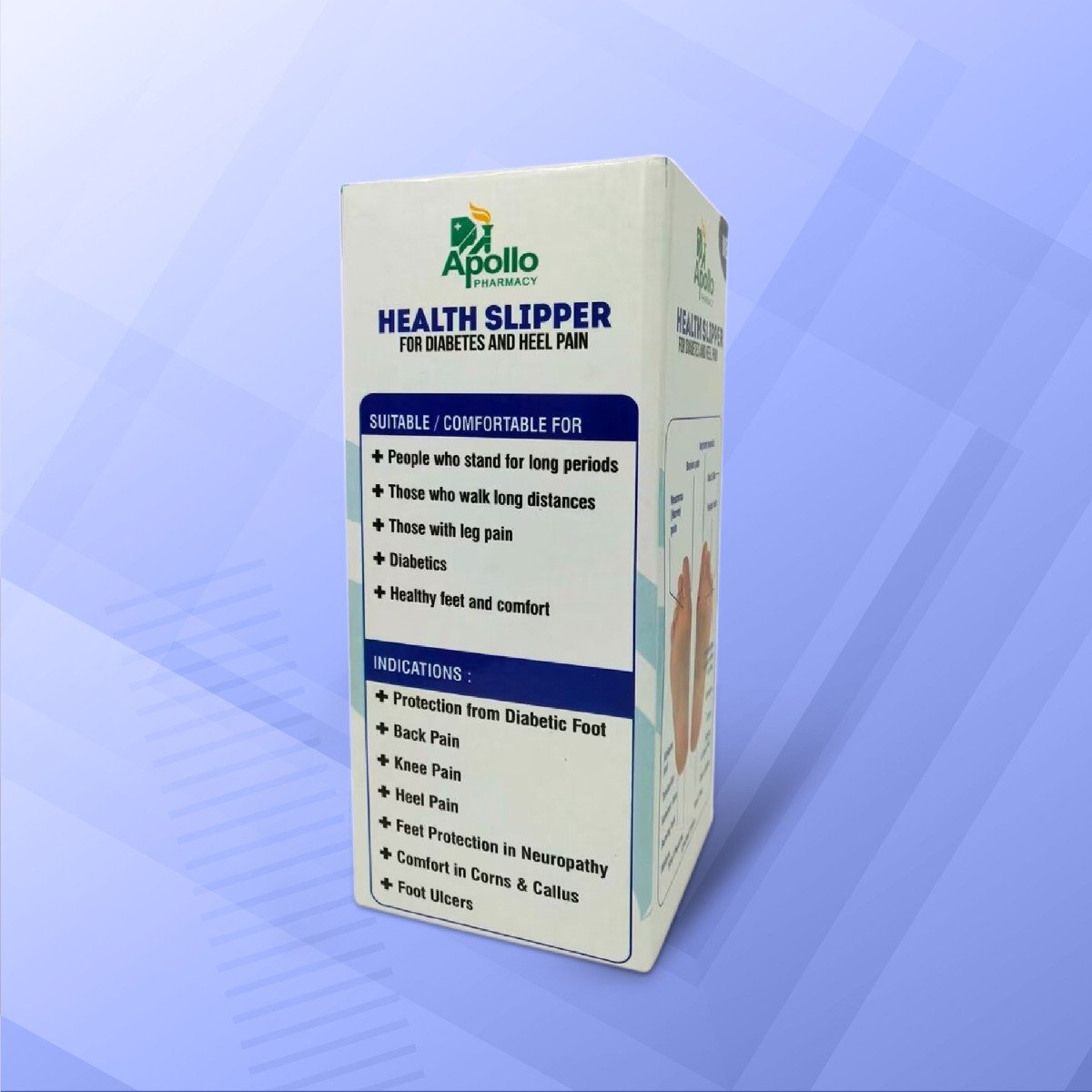 Apollo Pharmacy Diabetes & Heel Pain Health Slipper for Men, Size-9, 1 Pair, Pack of 1 Apollo Pharmacy Diabetes & Heel Pain Health Slipper for Men, Size-9, 1 Pair, Pack of 1