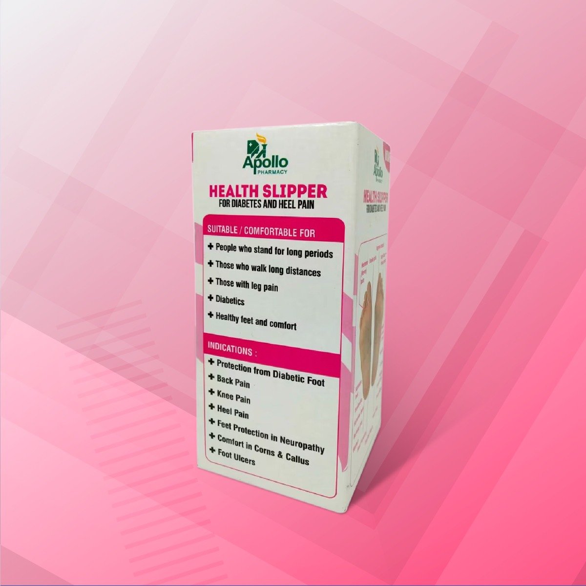Apollo Pharmacy Diabetes & Heel Pain Health Slipper For Men, Size-11, 1 Pair, Pack of 1 Apollo Pharmacy Diabetes & Heel Pain Health Slipper For Men, Size-11, 1 Pair, Pack of 1