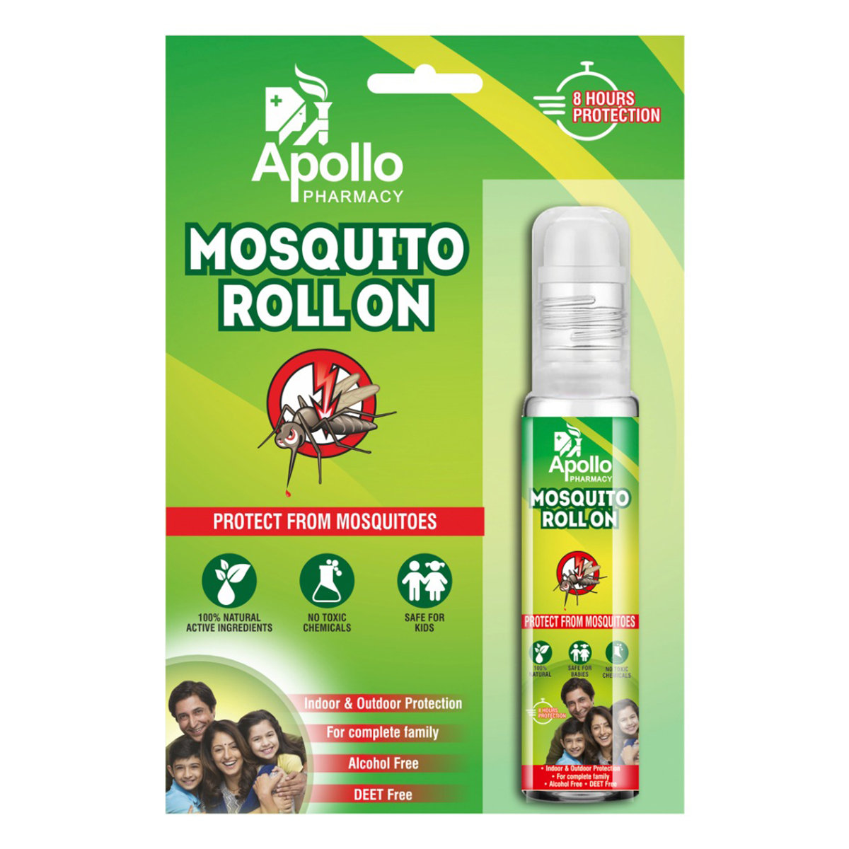 Apollo Pharmacy Mosquito Roll On, 8 ml, Pack of 1 Apollo Pharmacy Mosquito Roll On, 8 ml, Pack of 1