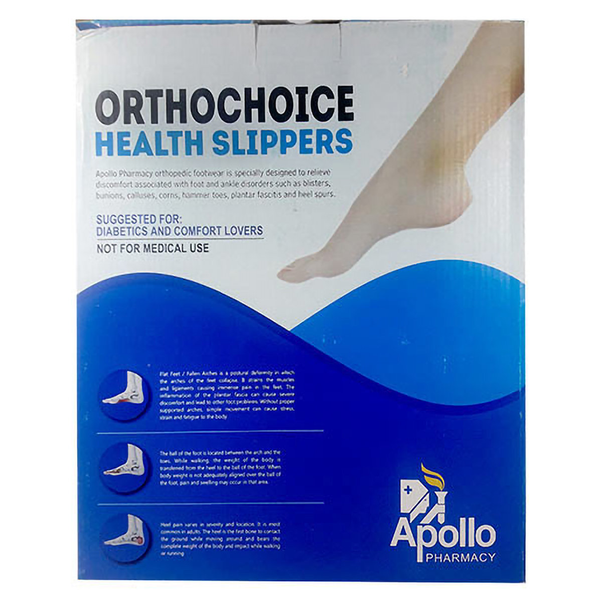Apollo Pharmacy Ortho Choice Men Health Slippers Size 10, 1 Pair, Pack of 1 Apollo Pharmacy Ortho Choice Men Health Slippers Size 10, 1 Pair, Pack of 1