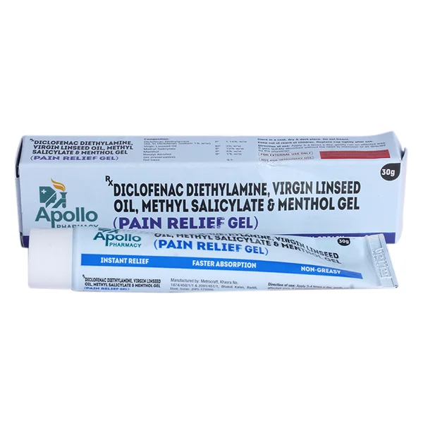 Apollo Pharmacy Pain Relief Gel, 30 gm, Pack of 1