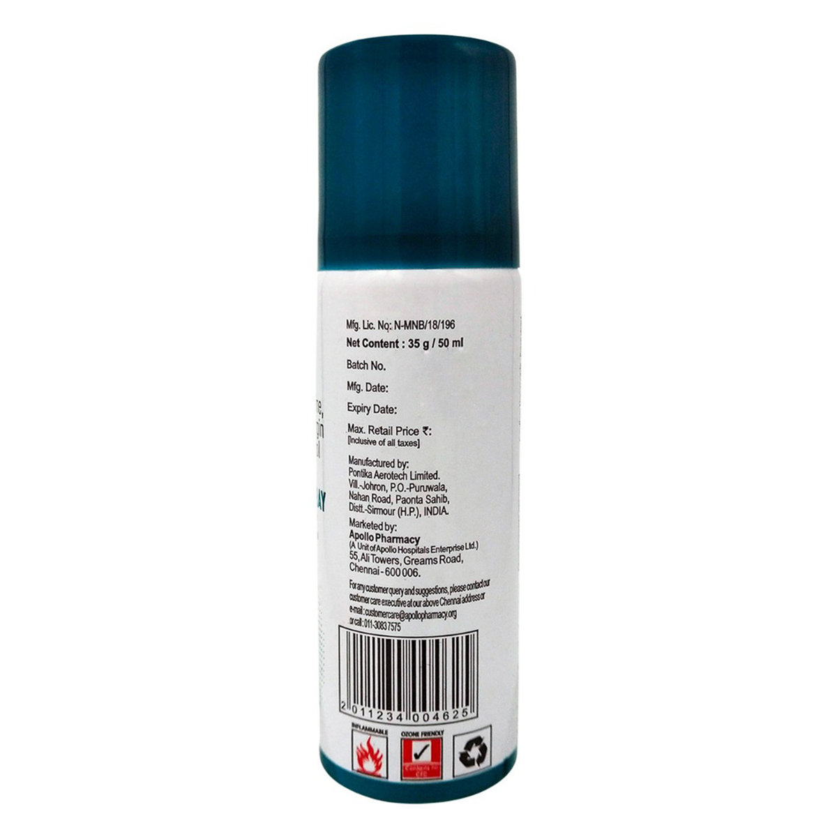 Apollo Pharmacy Pain Relief Spray, 50 ml, Pack of 1 Apollo Pharmacy Pain Relief Spray, 50 ml, Pack of 1