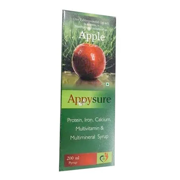 Appysure Sugar Free Syrup 200 ml, Pack of 1
