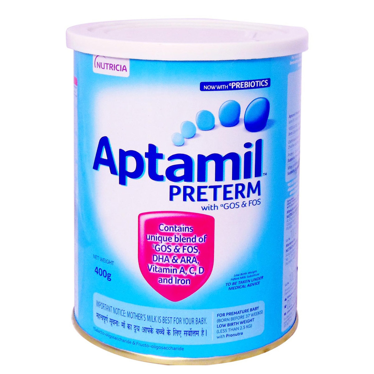 Aptamil Preterm Infant Formula, 400 gm Tin, Pack of 1 Aptamil Preterm Infant Formula, 400 gm Tin, Pack of 1