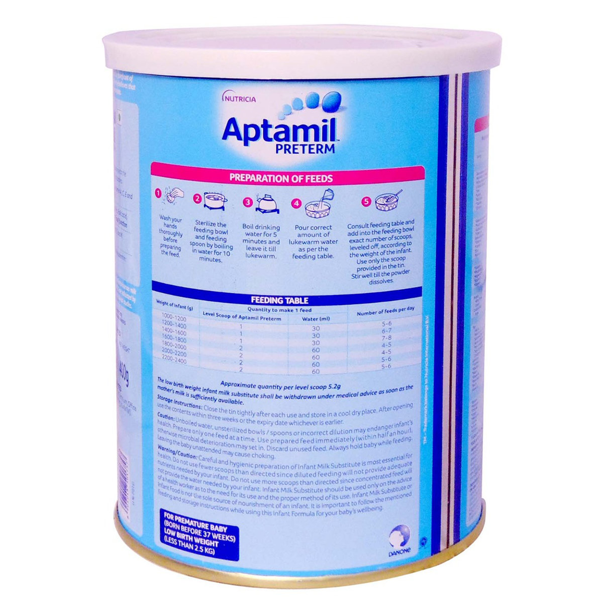 Aptamil Preterm Infant Formula, 400 gm Tin, Pack of 1 Aptamil Preterm Infant Formula, 400 gm Tin, Pack of 1