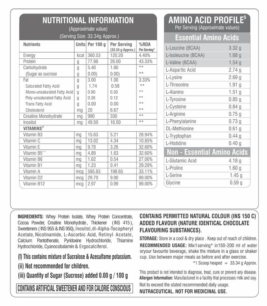 Apollo Life Whey Protein Chocolate Flavour Powder, 500 gm, Pack of 1 Apollo Life Whey Protein Chocolate Flavour Powder, 500 gm, Pack of 1