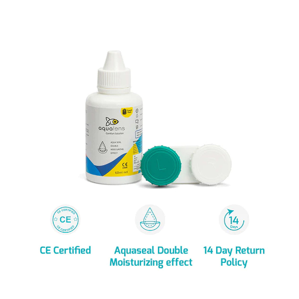 Aqualens Comfort Solution 60 ml | Aquaseal Double Moisturising Effect | For Sensitive & Dry Eyes, Pack of 1 Aqualens Comfort Solution 60 ml | Aquaseal Double Moisturising Effect | For Sensitive & Dry Eyes, Pack of 1