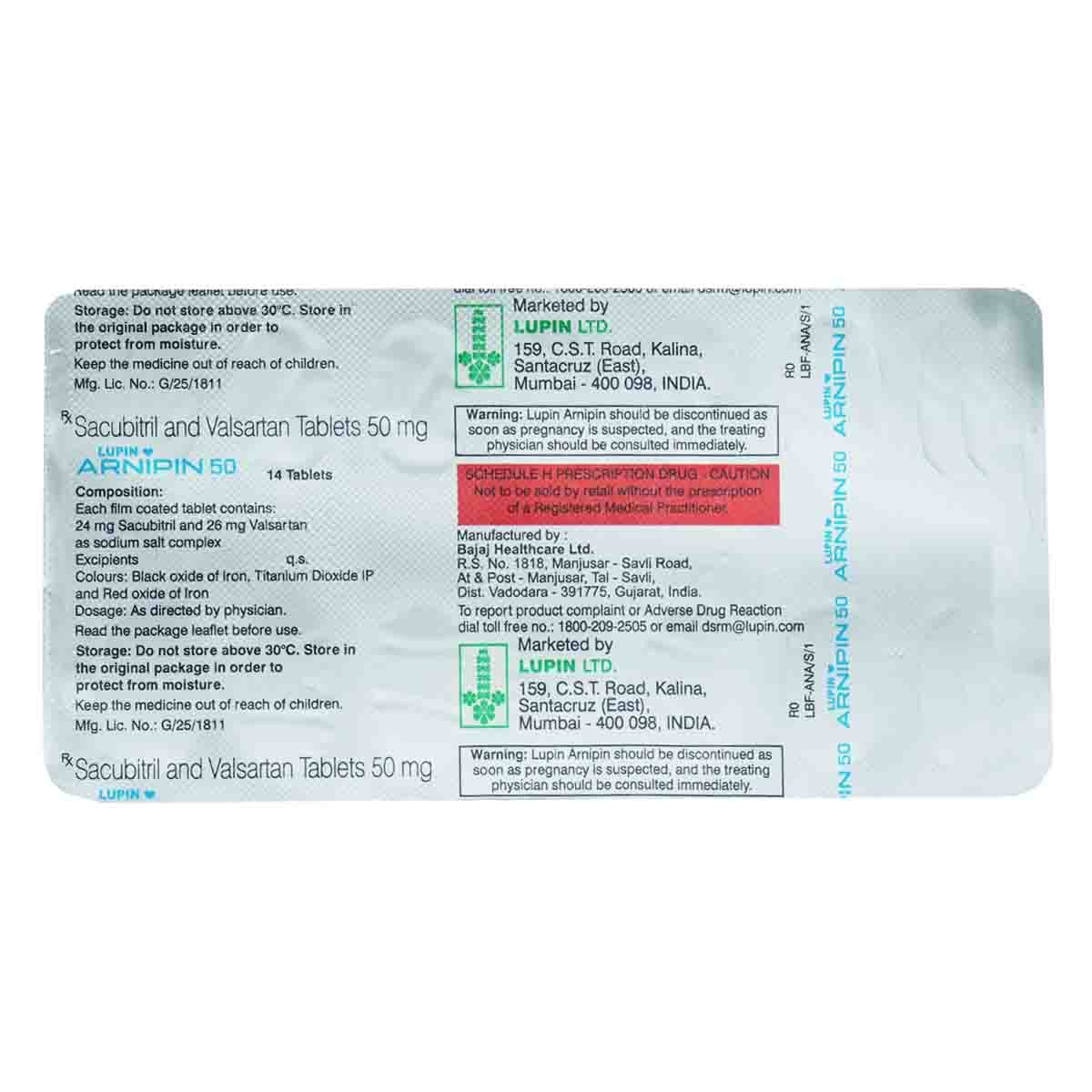 Arnipin 50 Tablet 14's, Pack of 14 Arnipin 50 Tablet 14's, Pack of 14