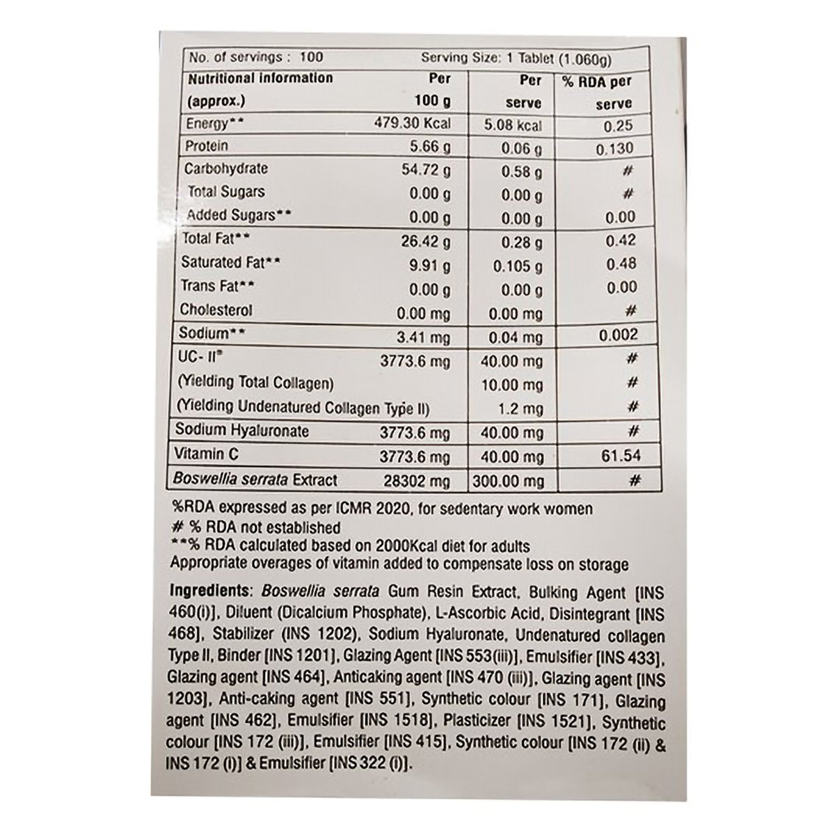 Arthonex Tablet 10's, Pack of 10 Arthonex Tablet 10's, Pack of 10