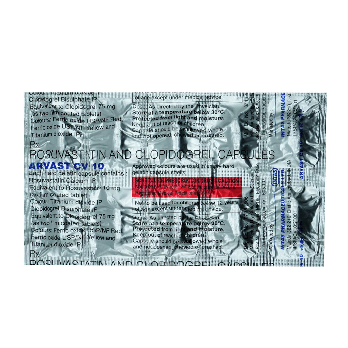 Arvast CV 10 Capsule 10's, Pack of 10 Arvast CV 10 Capsule 10's, Pack of 10
