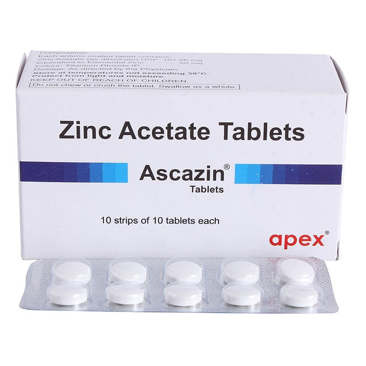 Buy Ascazin Tablet 10's Online