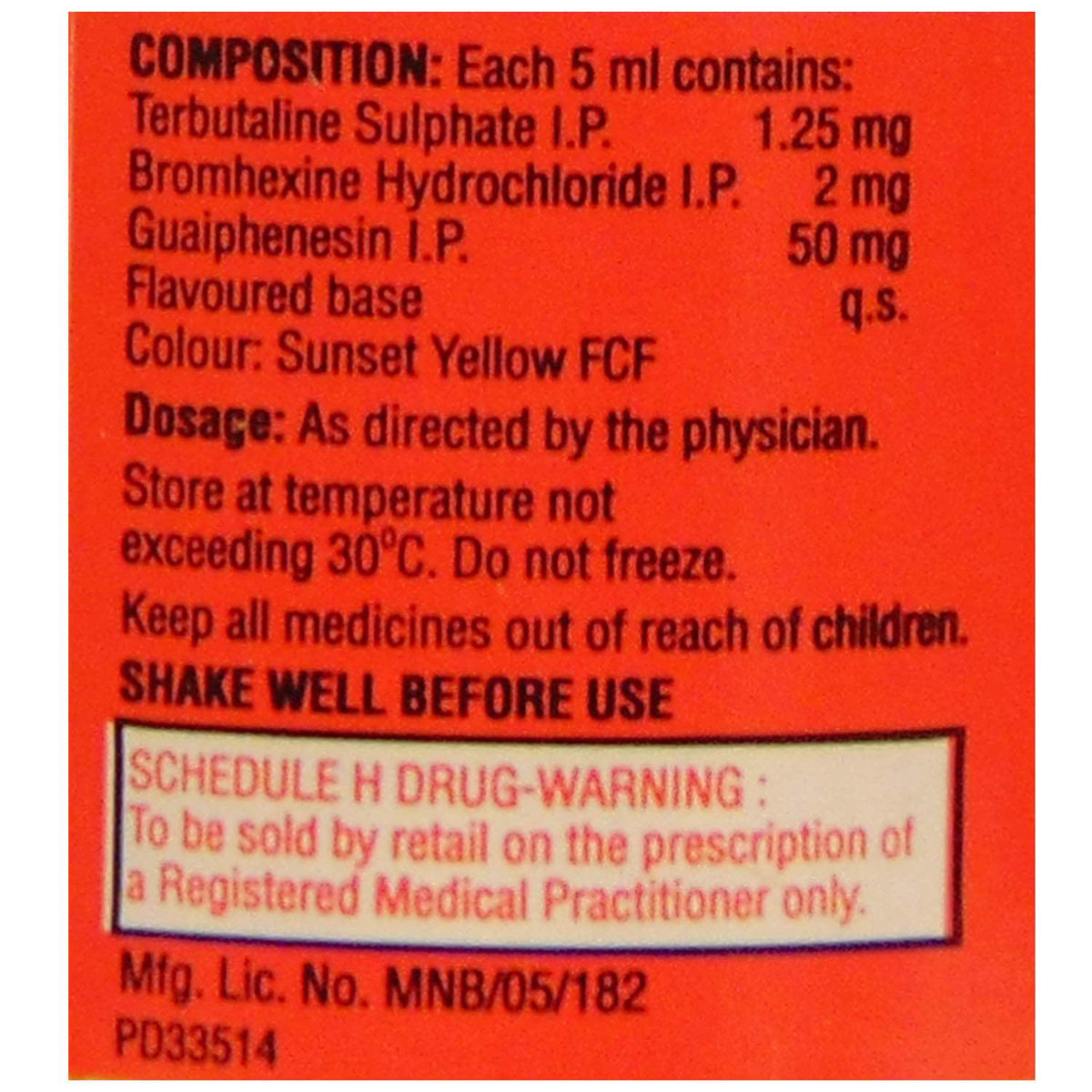 Ascoril SF Expectorant 100 ml, Pack of 1 Ascoril SF Expectorant 100 ml, Pack of 1