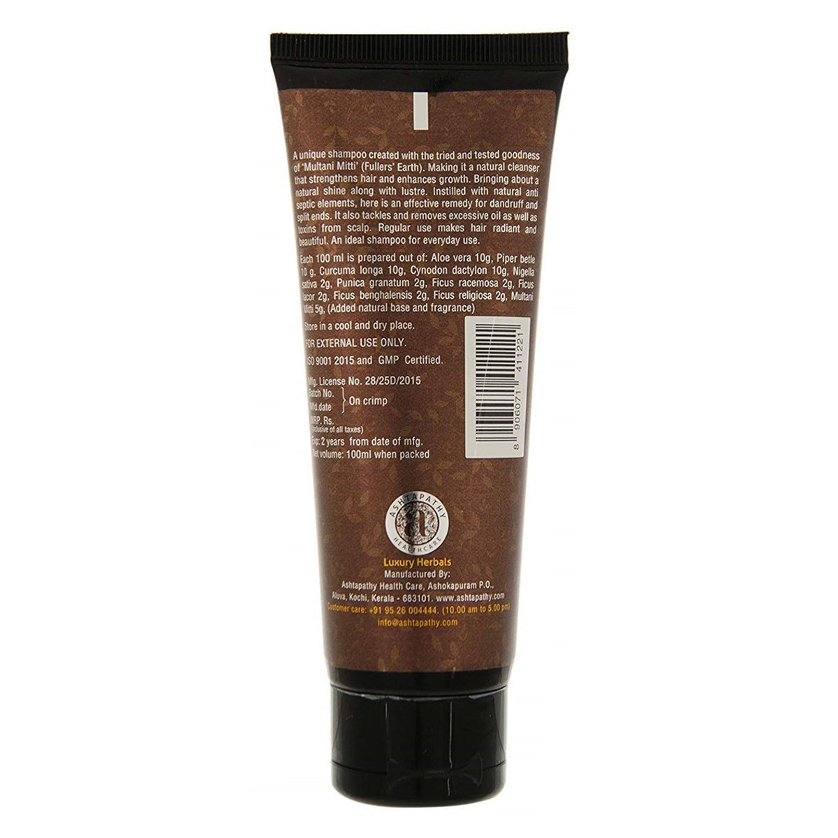 Ashtapathy Mud Shampoo, 100 ml, Pack of 1 Ashtapathy Mud Shampoo, 100 ml, Pack of 1