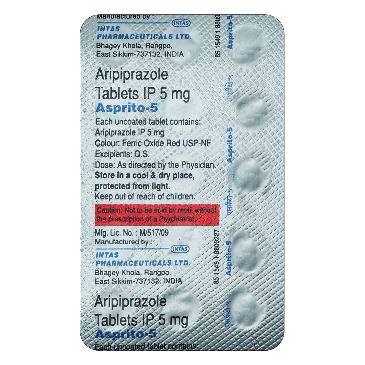 Asprito-5 Tablet 15's, Pack of 15 TABLETS Asprito-5 Tablet 15's, Pack of 15 TABLETS