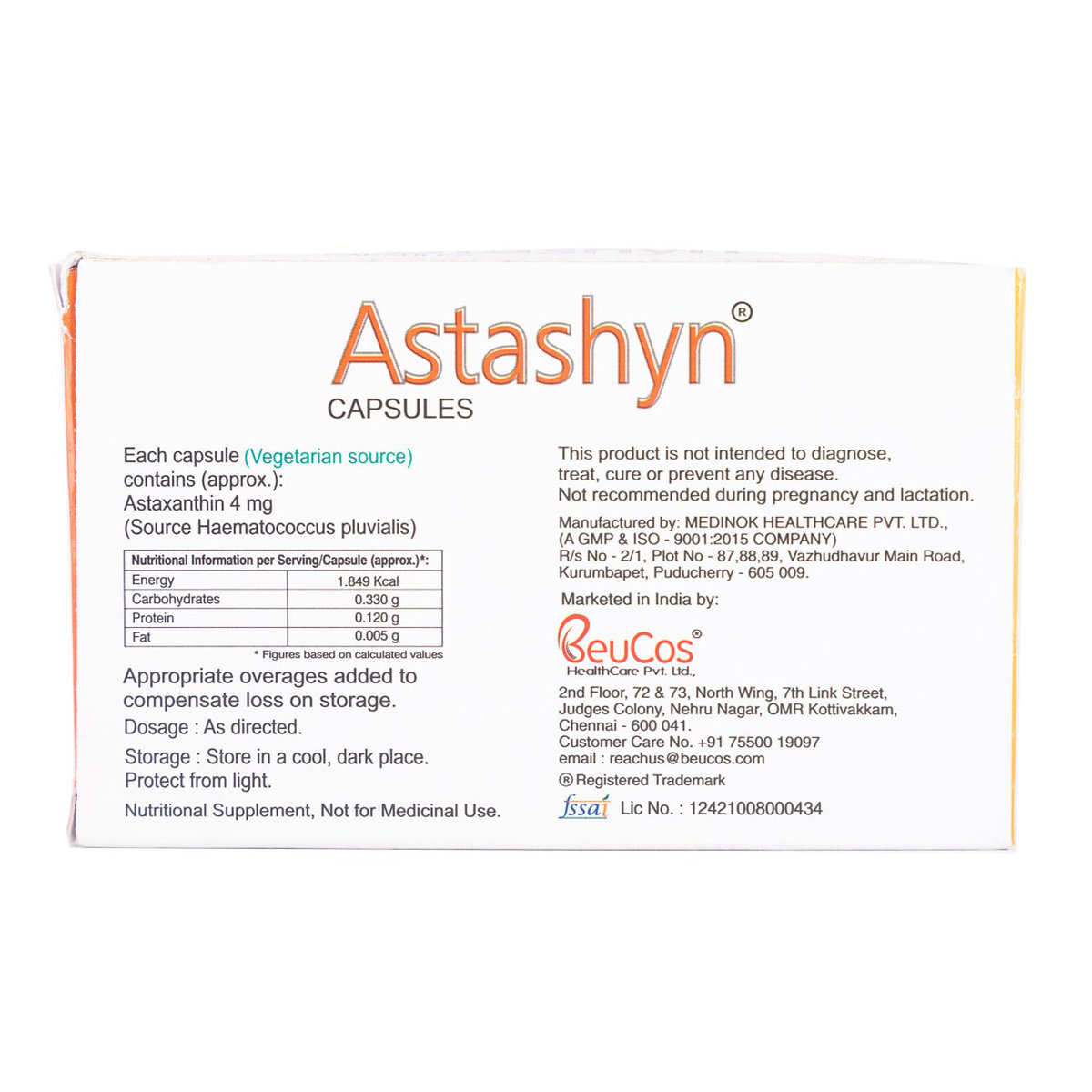 Astashyn Capsule 10's, Pack of 10 CapsuleS Astashyn Capsule 10's, Pack of 10 CapsuleS
