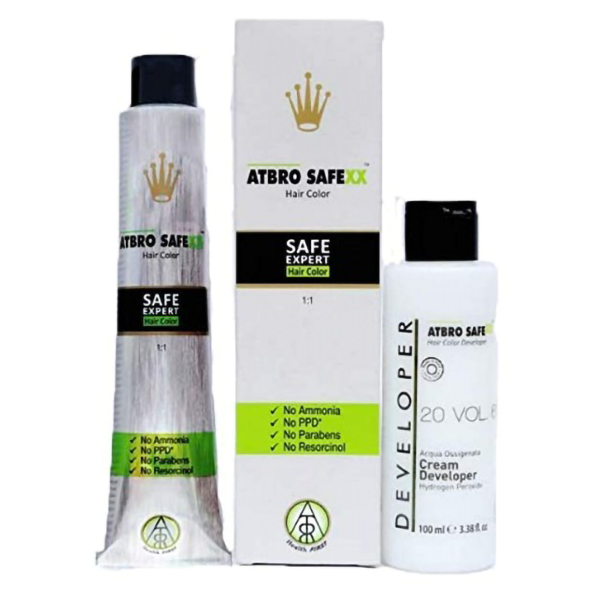 Atbro Safexx Dark Brown Hair Color Kit,100 ml, Pack of 1 Atbro Safexx Dark Brown Hair Color Kit,100 ml, Pack of 1