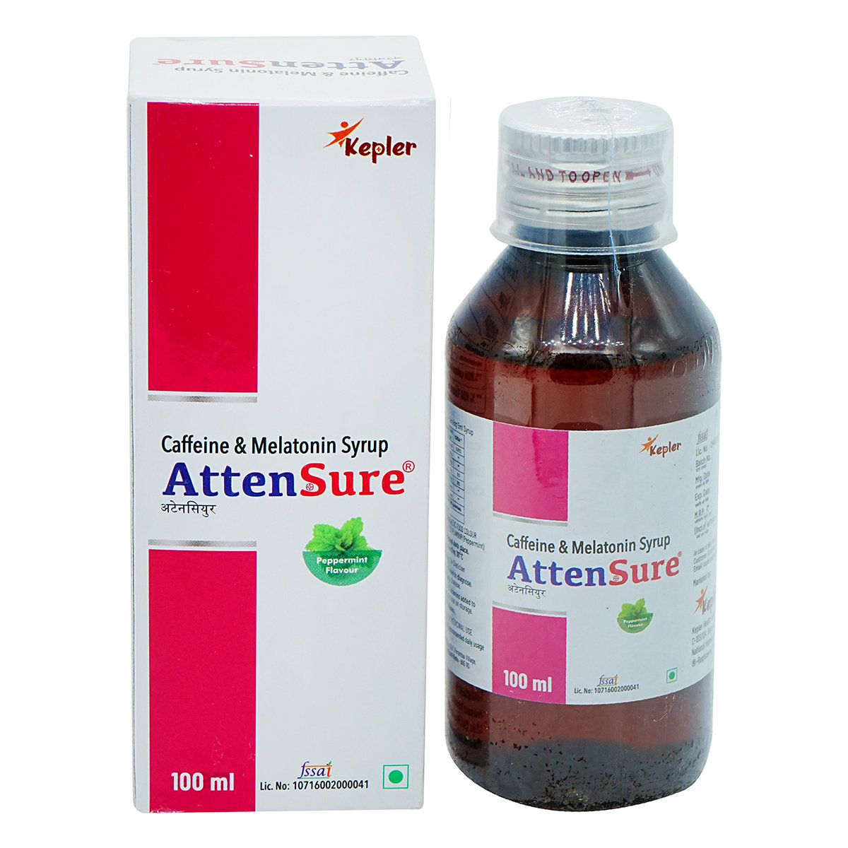 Attensure Peppermint Flavour Syrup 100 ml, Pack of 1 Syrup Attensure Peppermint Flavour Syrup 100 ml, Pack of 1 Syrup
