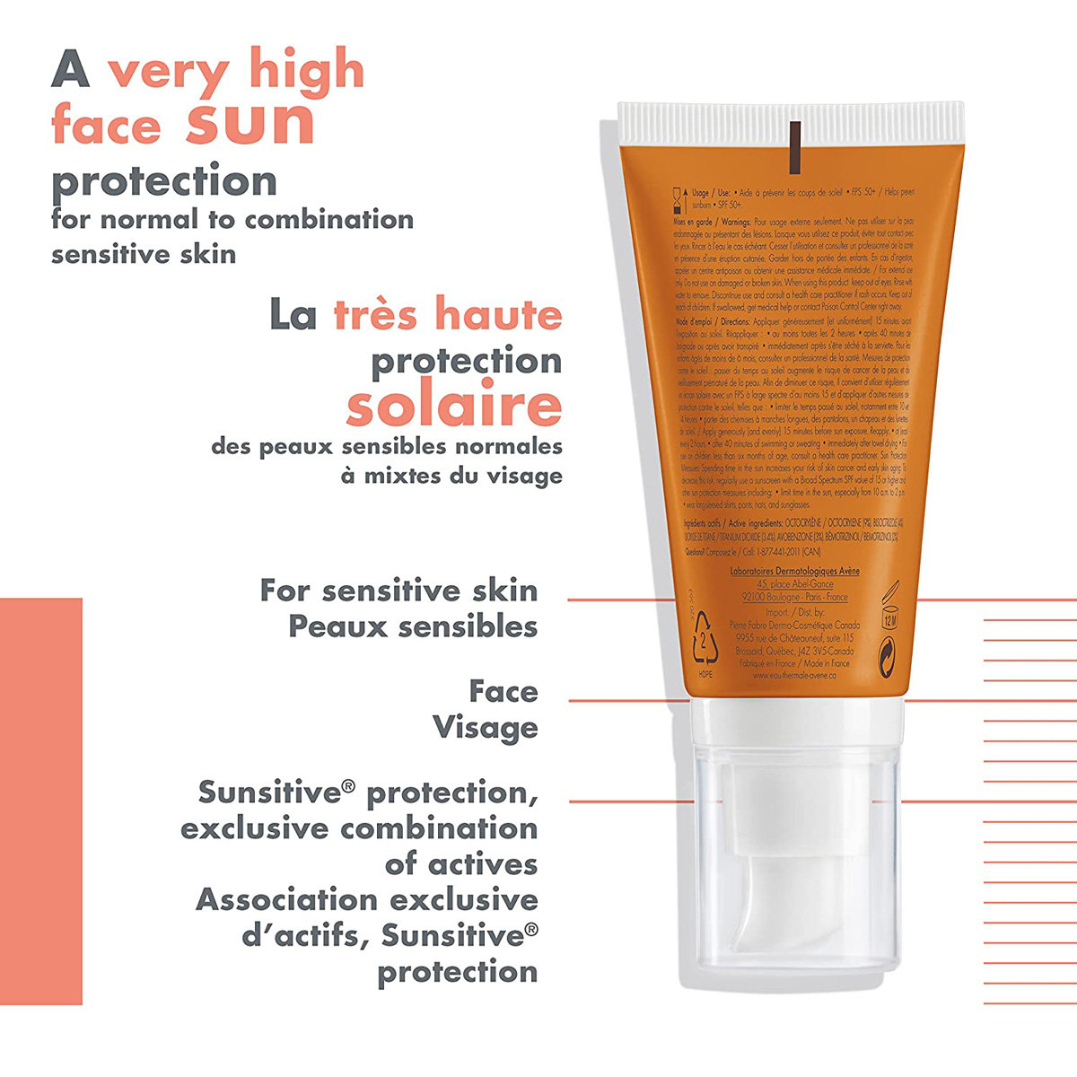 Avene Very High Protection Emulsion 50 ml With SPF 50⁺ | UVA Protection | Water Resistant, Pack of 1 Avene Very High Protection Emulsion 50 ml With SPF 50⁺ | UVA Protection | Water Resistant, Pack of 1