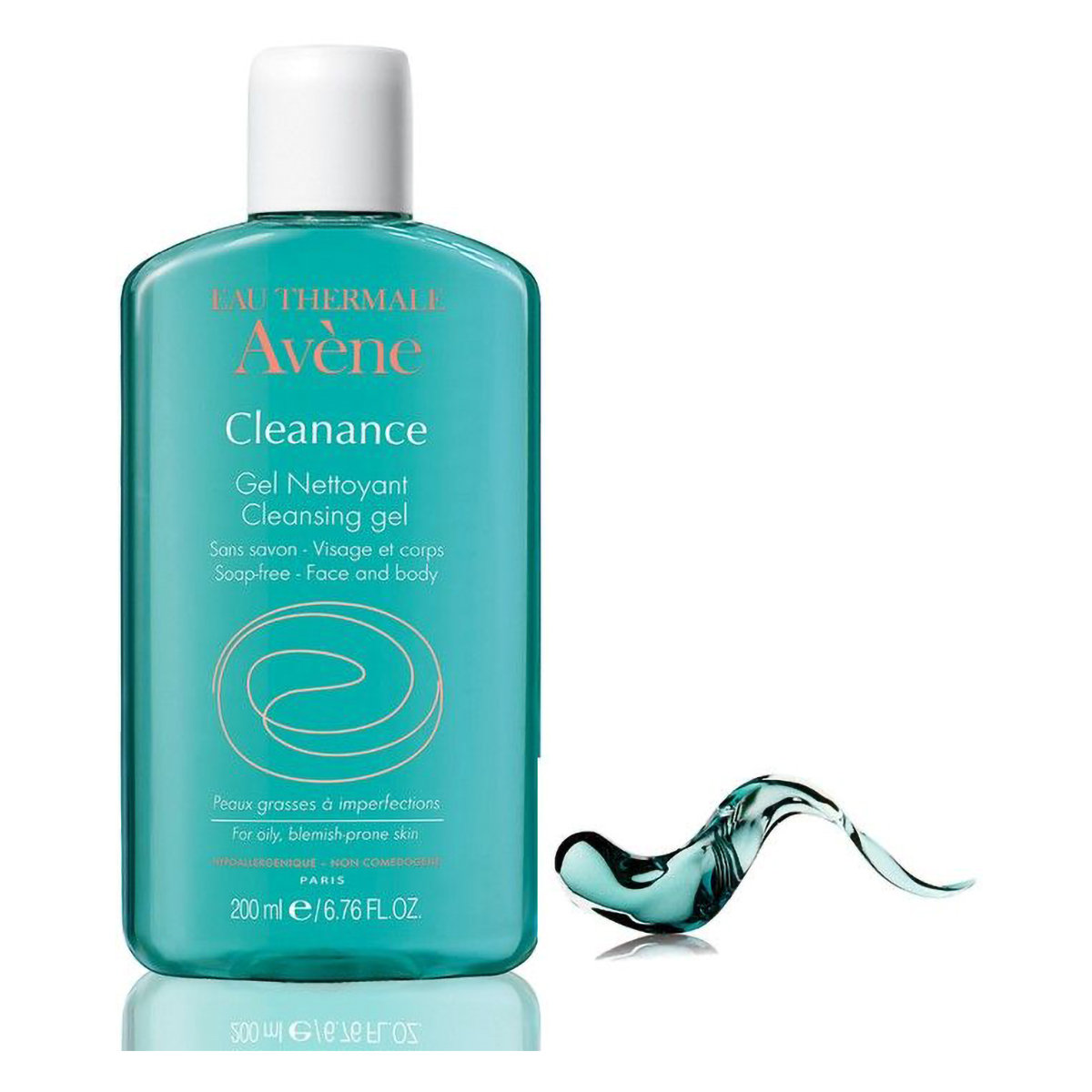 Avene Cleanance Cleansing Gel 200 ml | Purifying & Mattifying | Soap Free | For Oily, Blemish Prone Skin, Pack of 1 Avene Cleanance Cleansing Gel 200 ml | Purifying & Mattifying | Soap Free | For Oily, Blemish Prone Skin, Pack of 1