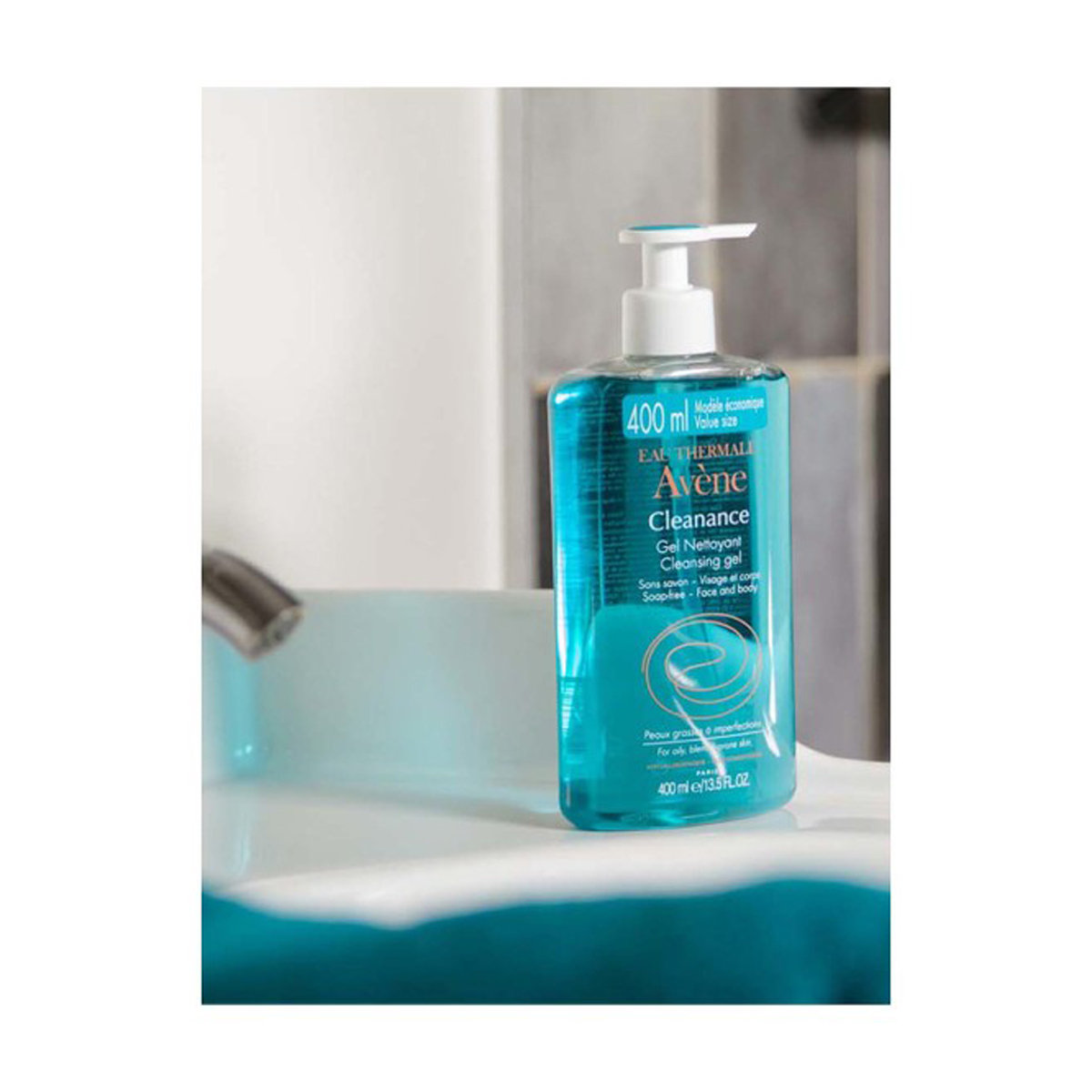 Avene Cleanance Cleansing Gel 400 ml | Purifying & Mattifying | Soap Free | For Oily, Blemish Prone Skin, Pack of 1 Avene Cleanance Cleansing Gel 400 ml | Purifying & Mattifying | Soap Free | For Oily, Blemish Prone Skin, Pack of 1