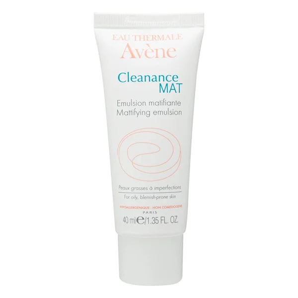 Avene Cleanance Mat Emulsion 40 ml | Mattifying Emulsion | For Oily, Blemish Prone Skin, Pack of 1