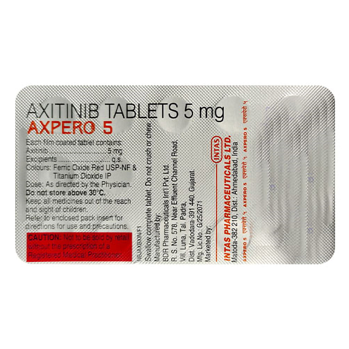 Axpero 5 mg Tablet 14's, Pack of 14 TabletS Axpero 5 mg Tablet 14's, Pack of 14 TabletS