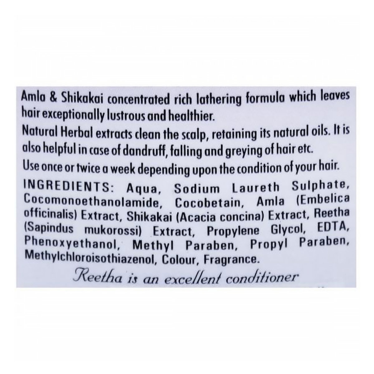 Ayur Herbal Amla & Shikakai With Reetha Shampoo, 200 ml, Pack of 1 Ayur Herbal Amla & Shikakai With Reetha Shampoo, 200 ml, Pack of 1