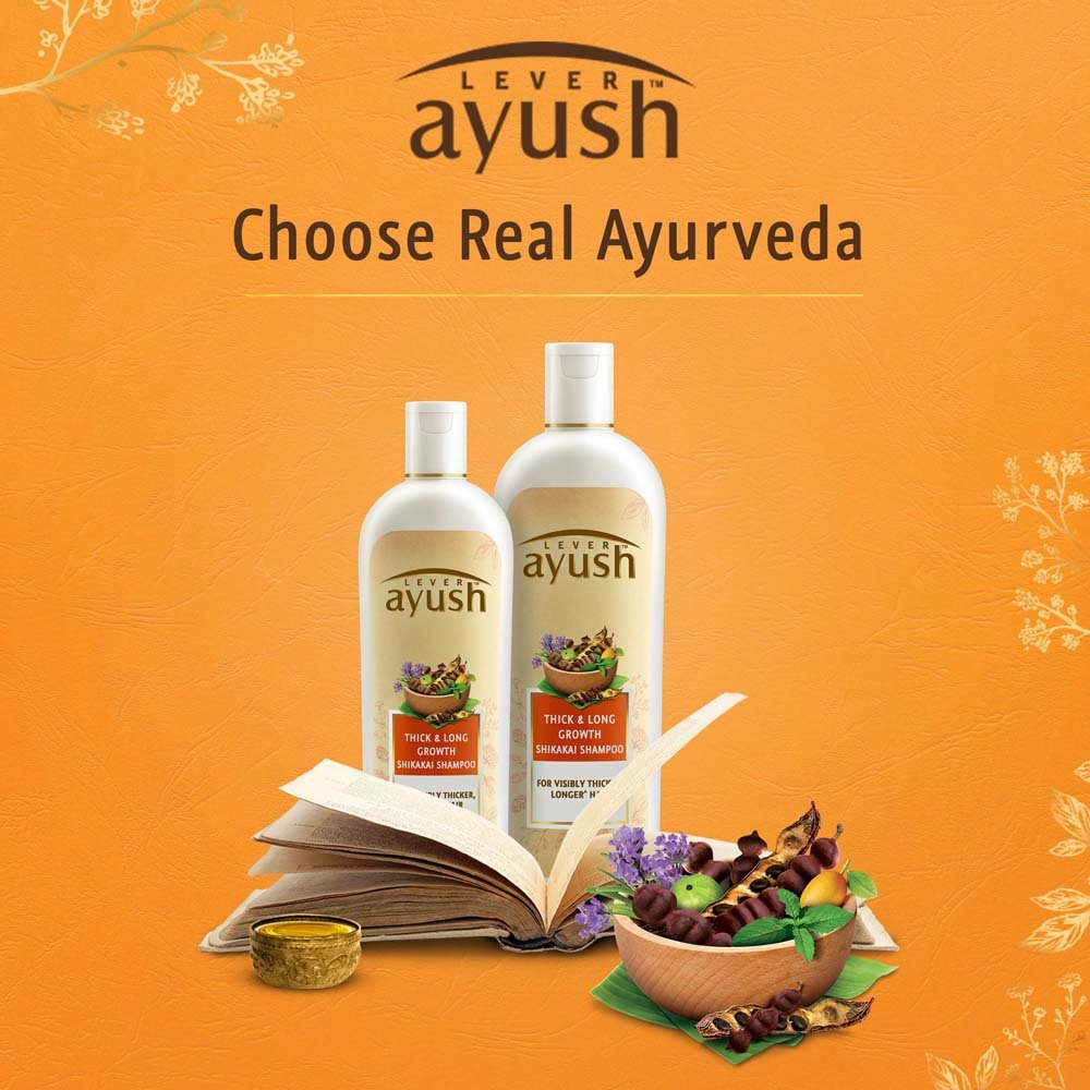 Lever Ayush Thick & Long Growth Shikakai Shampoo, 175 ml, Pack of 1 Lever Ayush Thick & Long Growth Shikakai Shampoo, 175 ml, Pack of 1