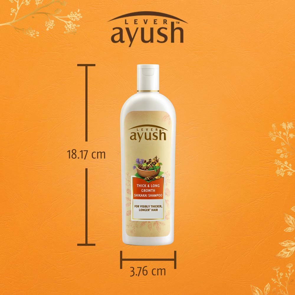 Lever Ayush Thick & Long Growth Shikakai Shampoo, 175 ml, Pack of 1 Lever Ayush Thick & Long Growth Shikakai Shampoo, 175 ml, Pack of 1
