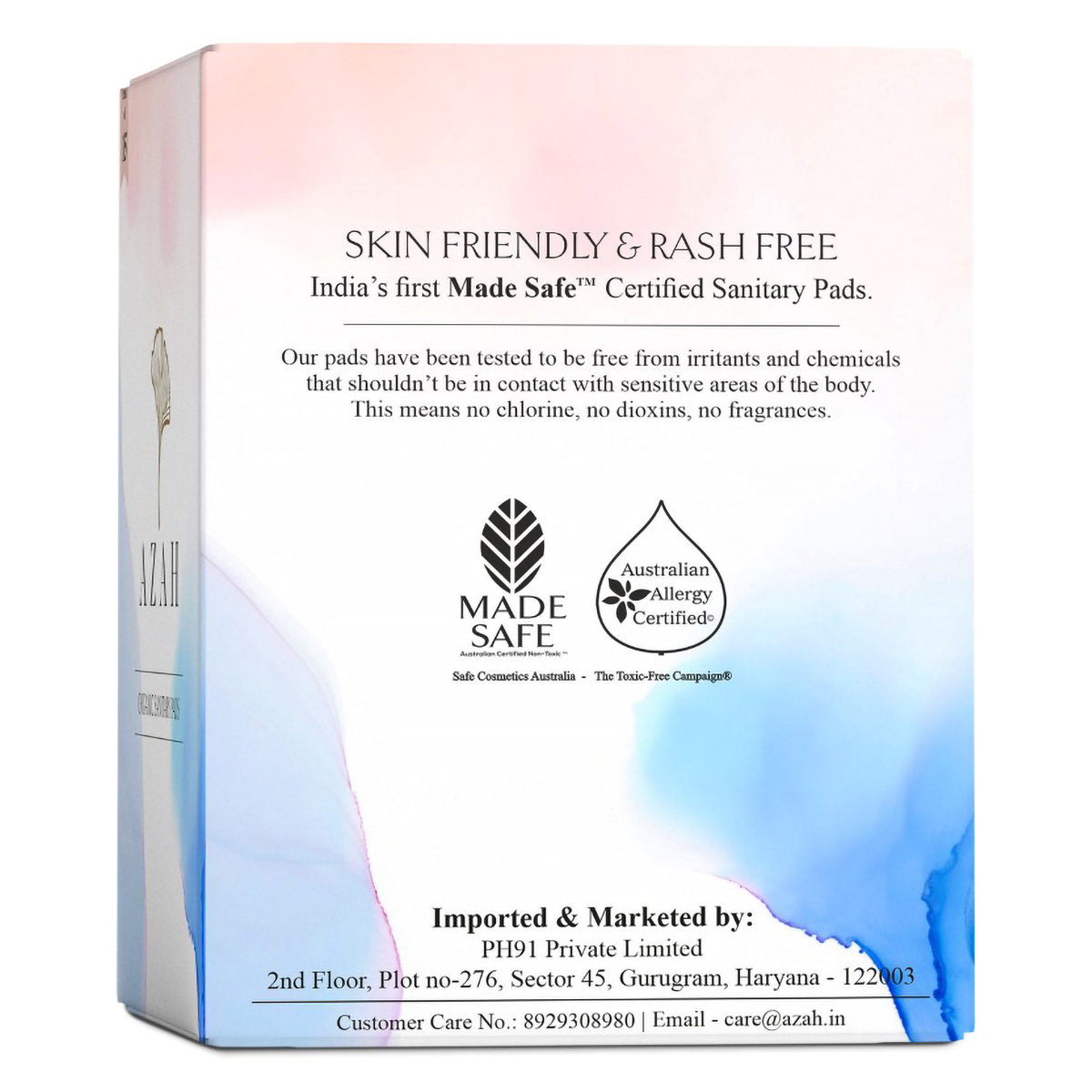 Azah Organic Sanitary Pads Regular, 15 Count, Pack of 1 Azah Organic Sanitary Pads Regular, 15 Count, Pack of 1