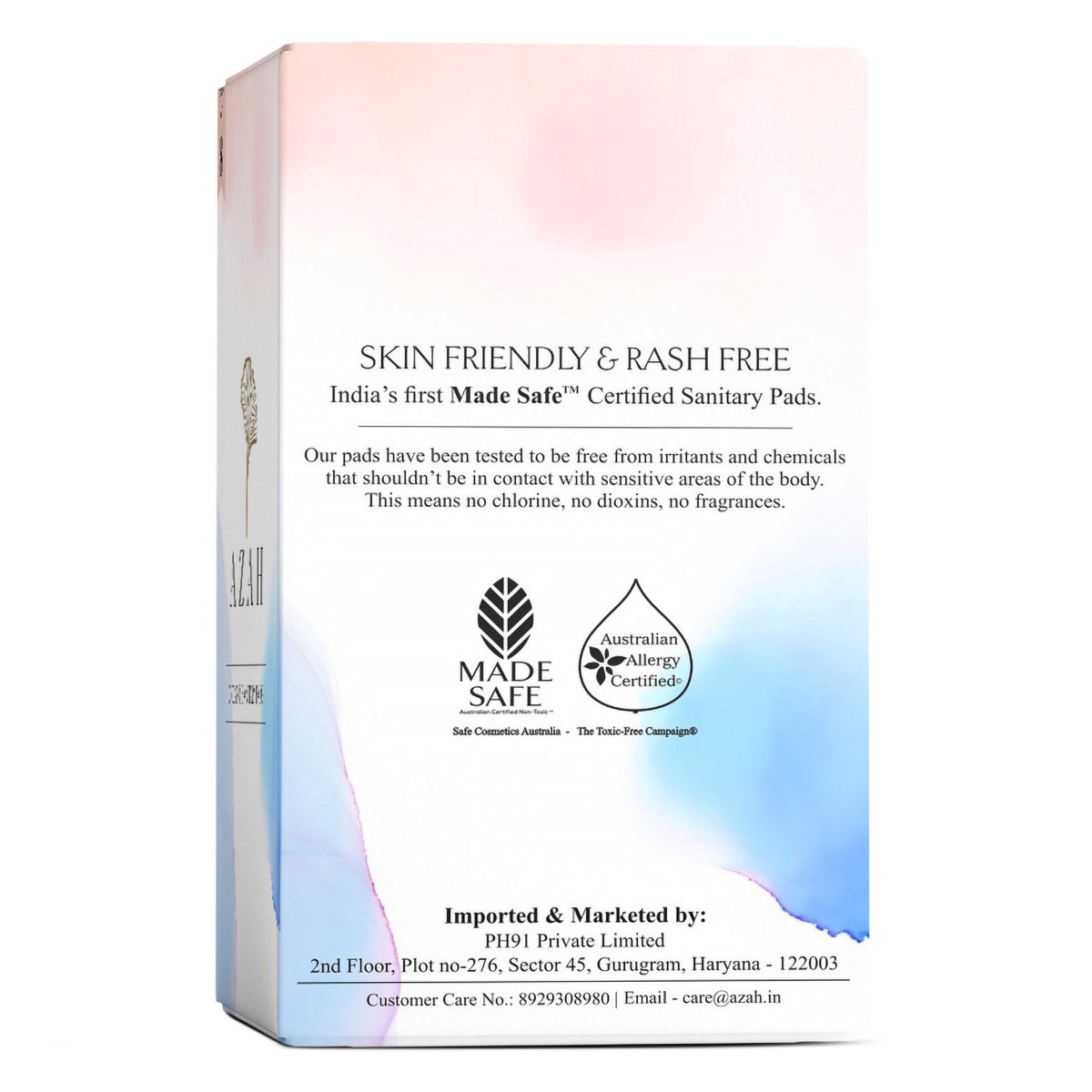 Azah Organic Sanitary Pads Regular, 8 Count, Pack of 1 Azah Organic Sanitary Pads Regular, 8 Count, Pack of 1