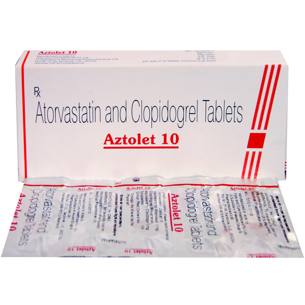 Aztolet 10 Tablet 10's, Pack of 10 TABLETS Aztolet 10 Tablet 10's, Pack of 10 TABLETS