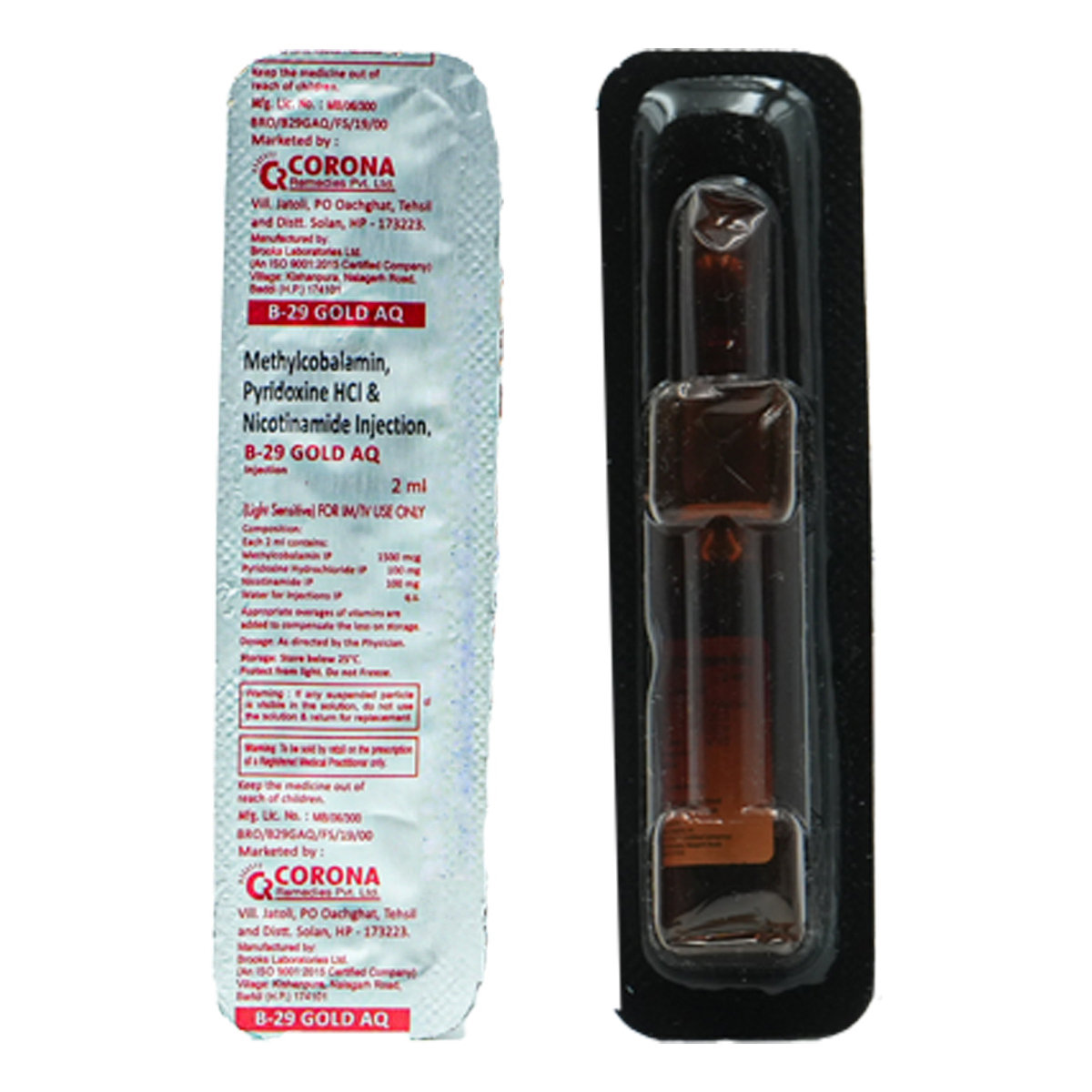 B-29 Gold AQ Injection 2 ml, Pack of 1 INJECTION B-29 Gold AQ Injection 2 ml, Pack of 1 INJECTION