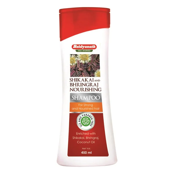 Baidyanath (Nagpur) Shikakai &amp; Bhringraj Nourishing Shampoo, 450 ml, Pack of 1