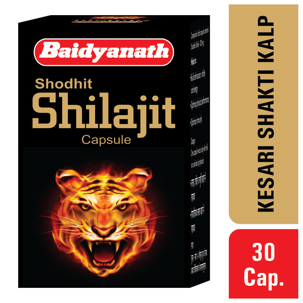 Baidyanath (Nagpur) Shodhit Shilajit, 30 Capsules, Pack of 1 Baidyanath (Nagpur) Shodhit Shilajit, 30 Capsules, Pack of 1