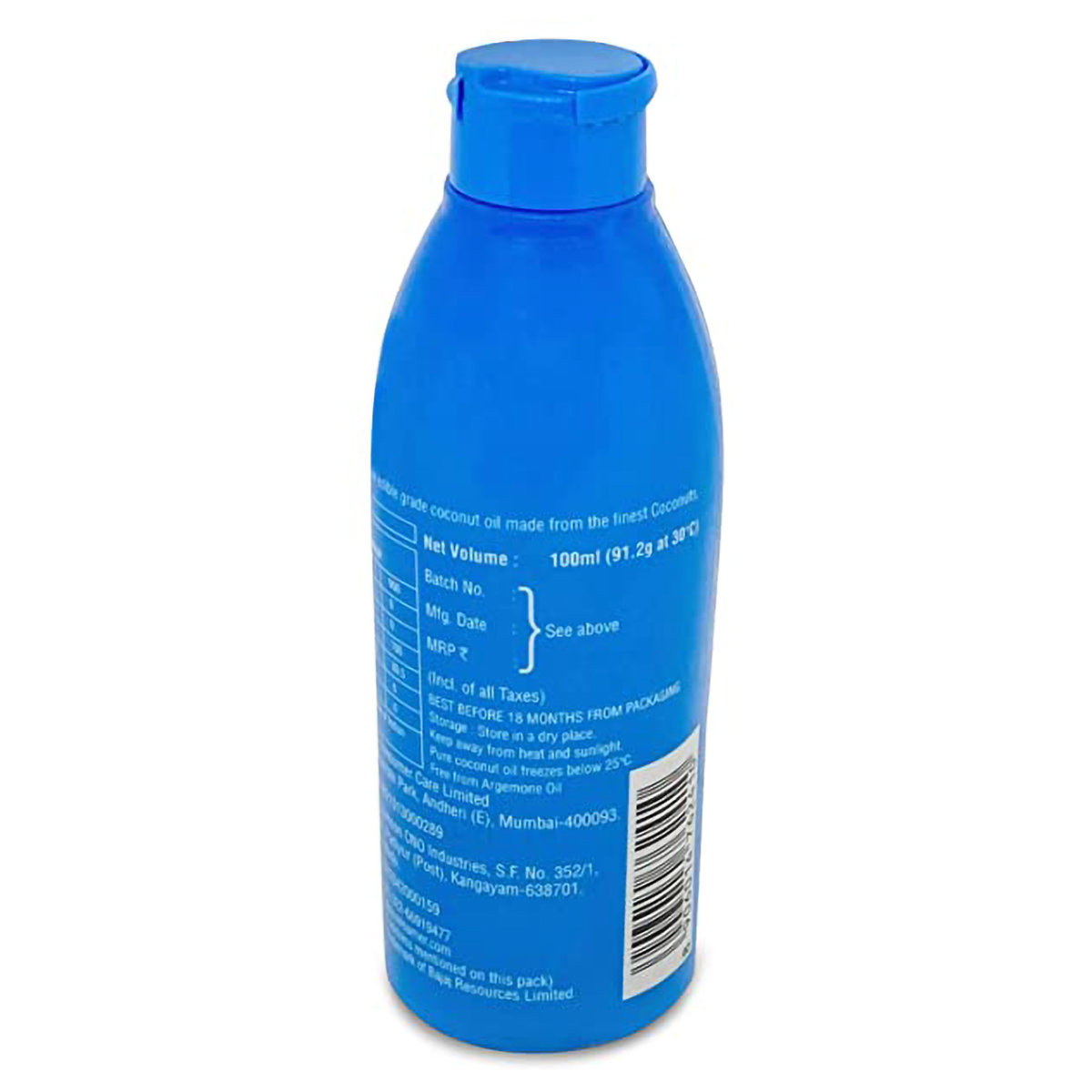 Bajaj Pure Coconut Oil, 100 ml, Pack of 1 Bajaj Pure Coconut Oil, 100 ml, Pack of 1