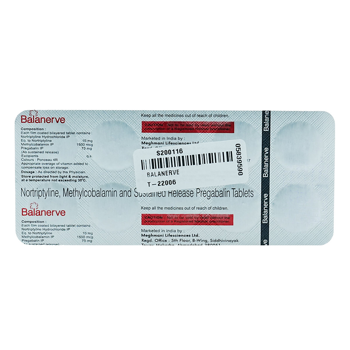 Buy Balanerve Tablet 10's Online