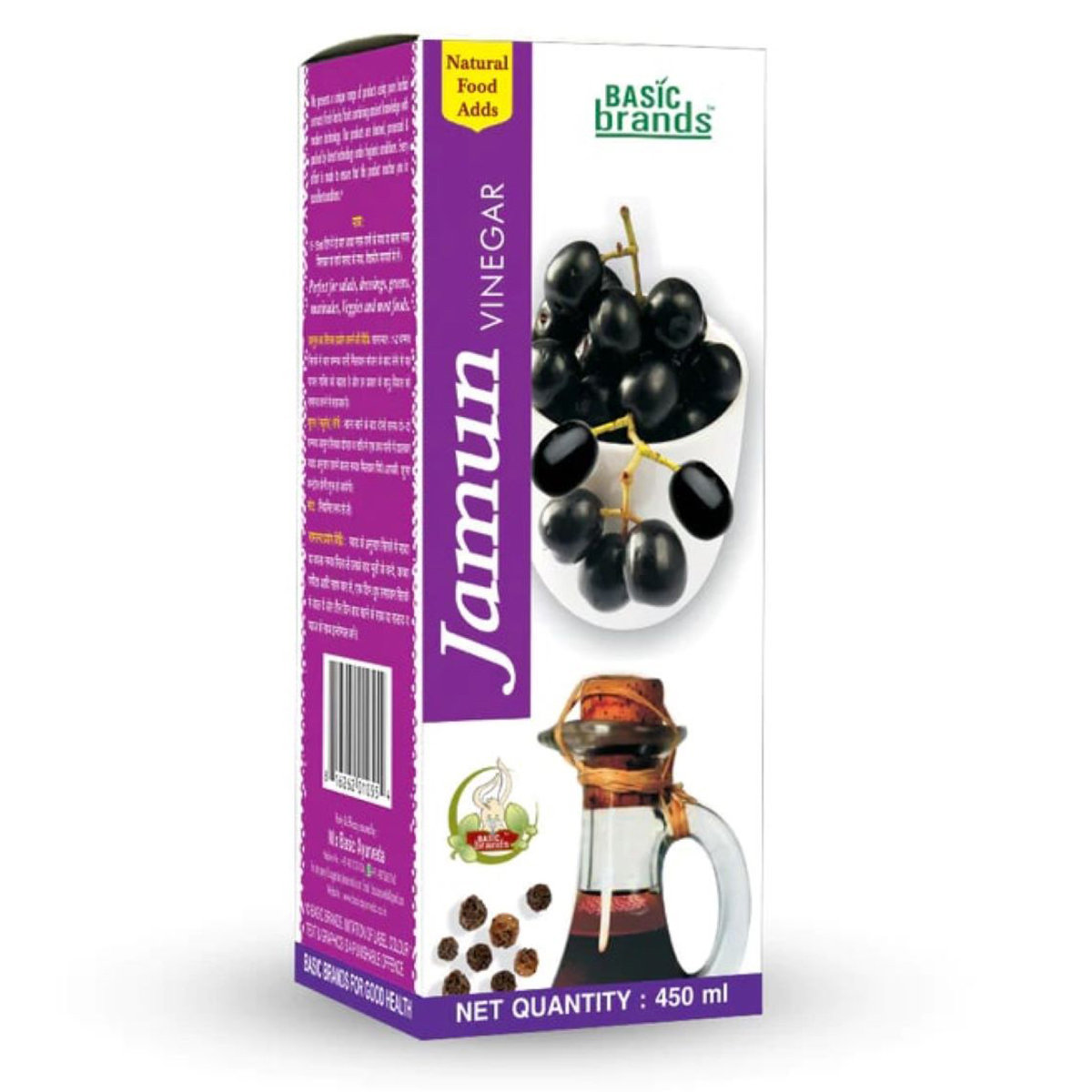 Basic Ayurveda Jamun Vinegar, 450 ml, Pack of 1 Basic Ayurveda Jamun Vinegar, 450 ml, Pack of 1