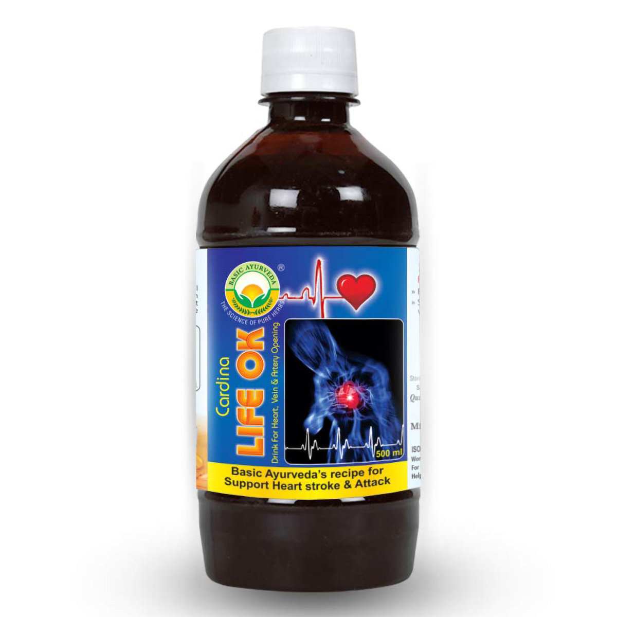 Basic Ayurveda Cardina Life Ok Drink, 500 ml, Pack of 1 Basic Ayurveda Cardina Life Ok Drink, 500 ml, Pack of 1