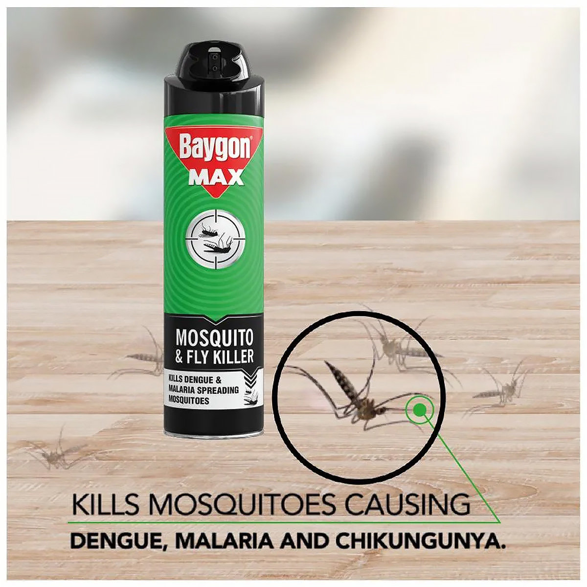 Baygon Mosquito & Fly Killer Spray, 200 ml, Pack of 1 Baygon Mosquito & Fly Killer Spray, 200 ml, Pack of 1